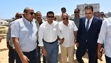 «وزير-الرياضة»-و«محافظ-بورسعيد»-يتفقدان-العمل-في-استاد-بورسعيد-الجديد